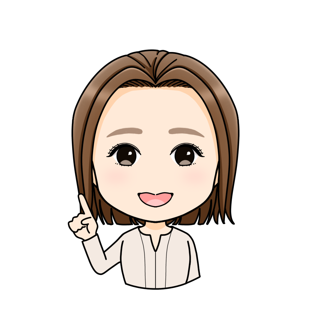 笑顔で案内するキャラクター