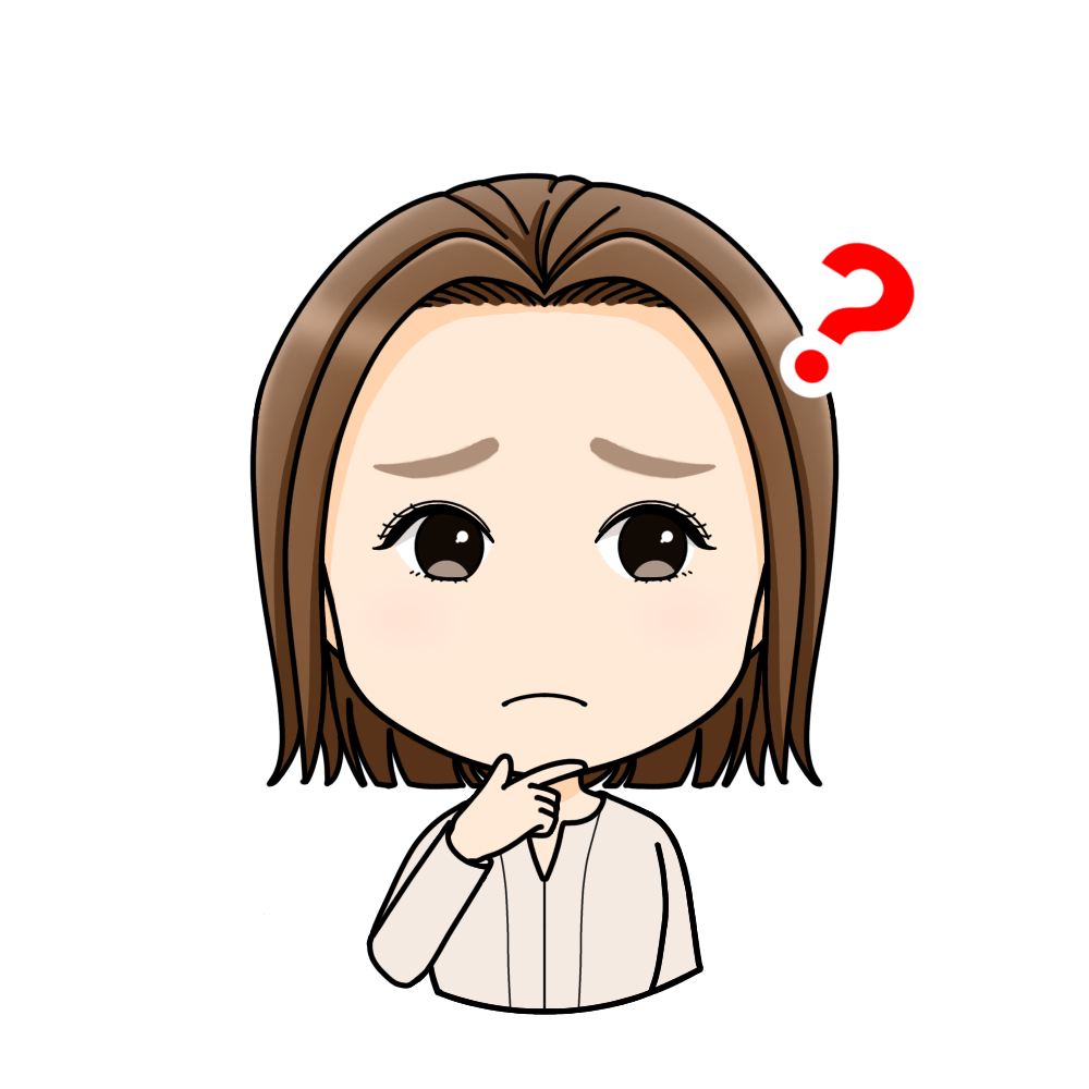 不安や悩みを抱えるキャラクター