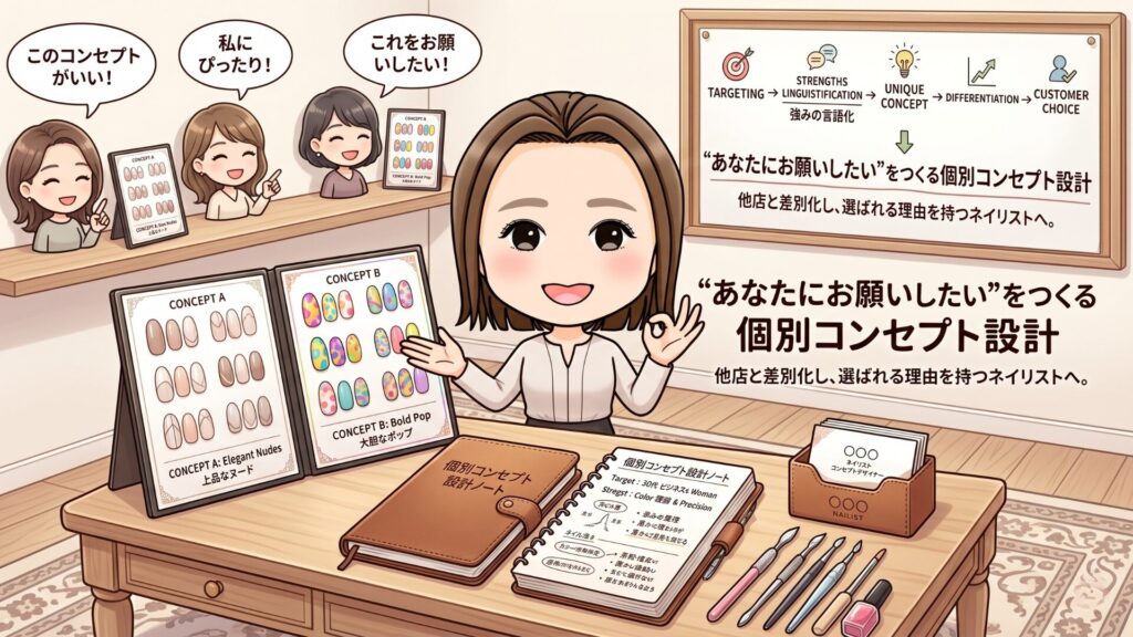 個別コンセプト設計であなたにお願いしたいをつくれる