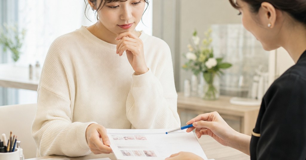群馬のネイルスクールへ問い合わせる前に確認したい受講料や授業内容を整理する女性