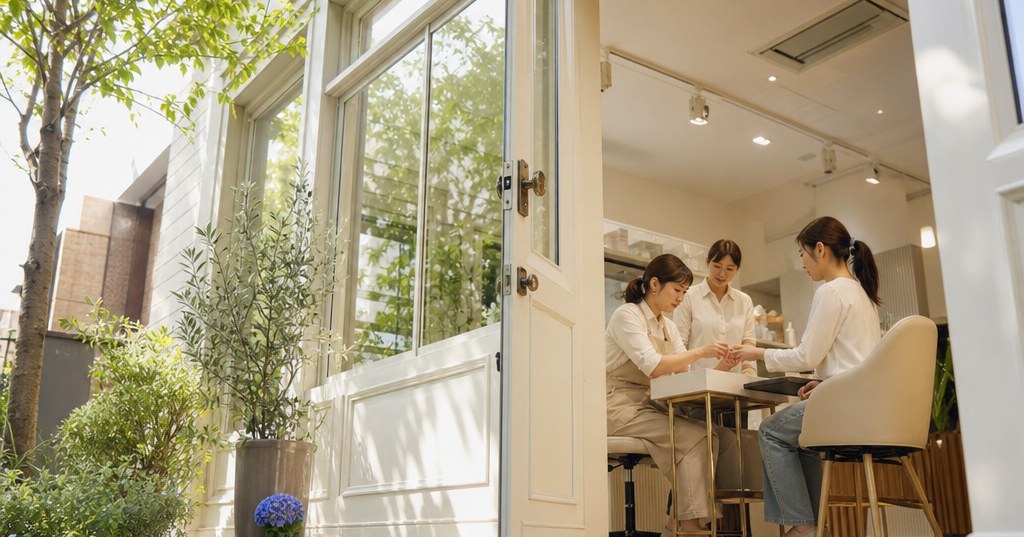 高崎の自爪育成スクールで講座内容を学ぶ初心者のネイルレッスン