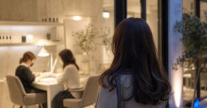 高崎 アセトンオフ 不安な方に向けた、ネイルサロンでのアセトンオフ施術のイメージ