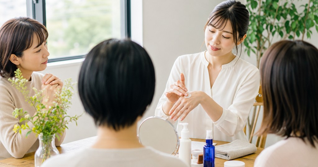 高崎 手荒れ 講座で原因別のケア方法と日常対策を学ぶ女性